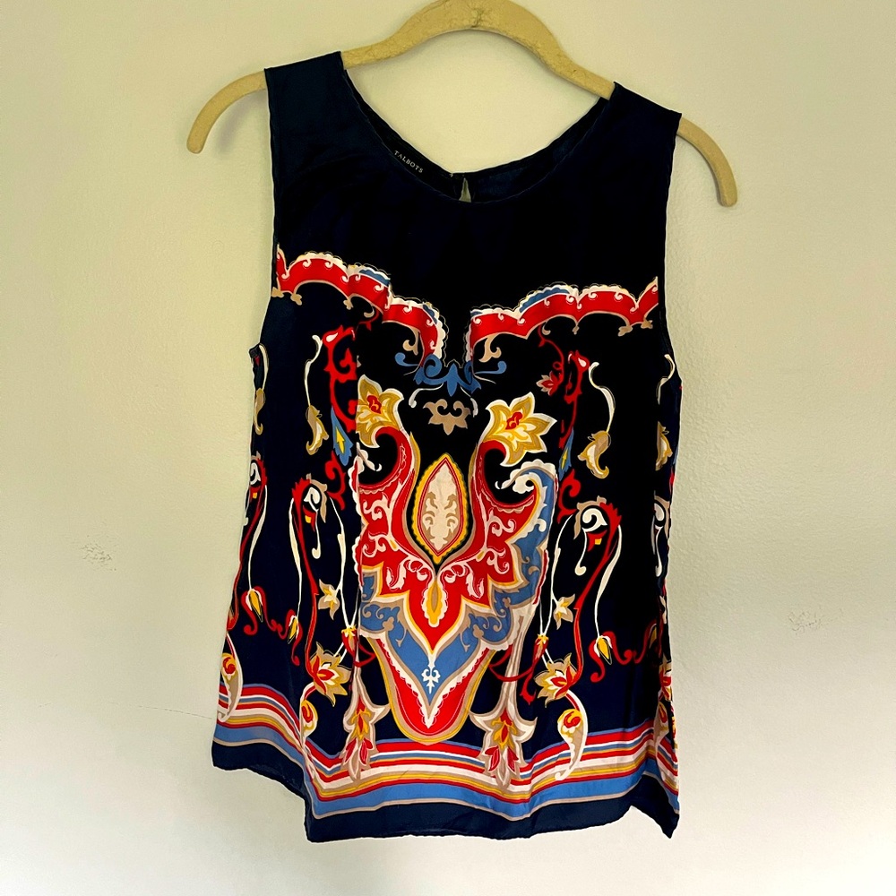 Talbots silk top